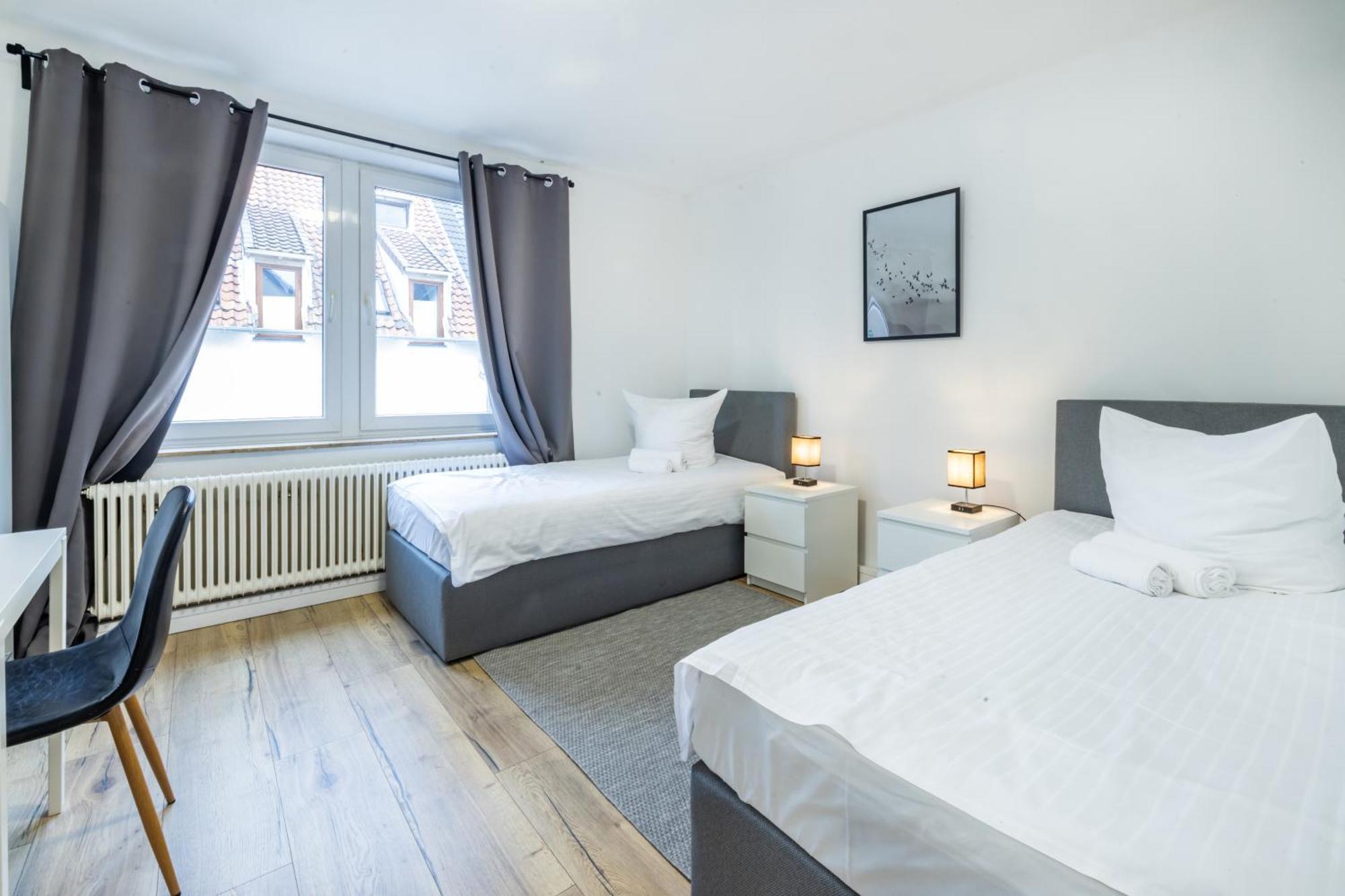 3-Zi - 6 Personen - Zentral-Bielefeld - Kostenloser Parkplatz Exteriér fotografie